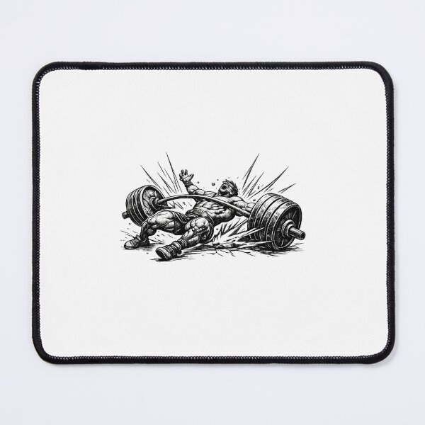 Item preview, Powerlifter Getting Crushed Barbell Press Fail designed and sold by chattsuede.