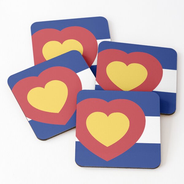 Item preview, Colorado Flag - Heart designed and sold by FlagFontCO.