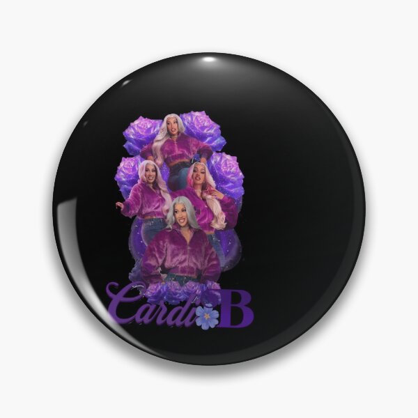 Item preview, Vintage Style Hip Hop Queen Purple Rose Graphic Cardi B designed and sold by HUTEND.
