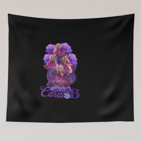 Item preview, Vintage Style Hip Hop Queen Purple Rose Graphic Cardi B designed and sold by HUTEND.