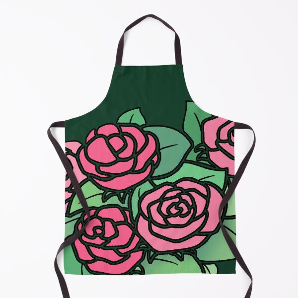 Item preview, Pink rose flowers illustration with green leaves designed and sold by ubborn.