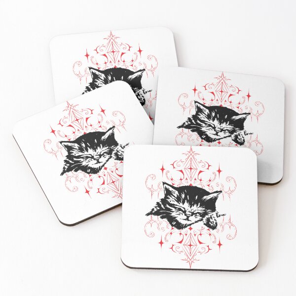 Item preview, Sleeping cat. Magical cyber art designed and sold by Tribalgothss.