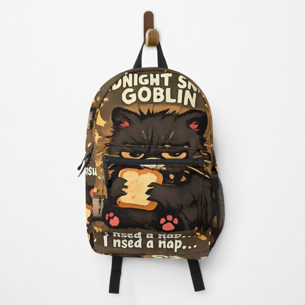 Item preview, Goblin Cat Sticker Funny Black Cat Meme Midnight Snack Goblin Ugly Cute Cat Goth Cat Aesthetic designed and sold by VectorJoy.