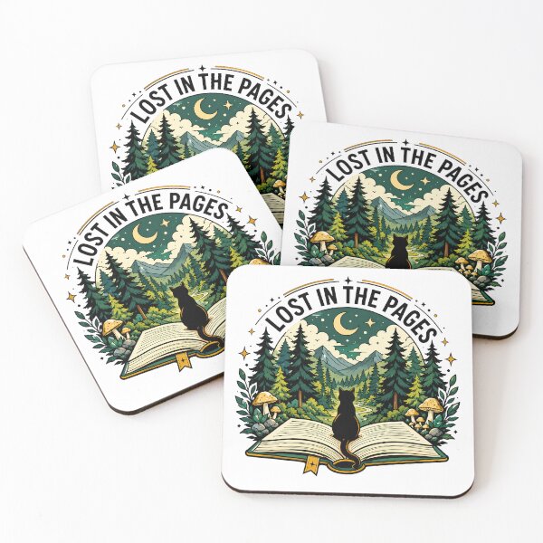 Item preview, Lost In The Pages Black Cat Book Lover Where Stories Grow designed and sold by chattsuede.