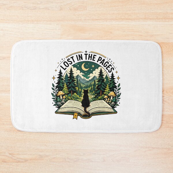 Item preview, Lost In The Pages Black Cat Book Lover Where Stories Grow designed and sold by chattsuede.