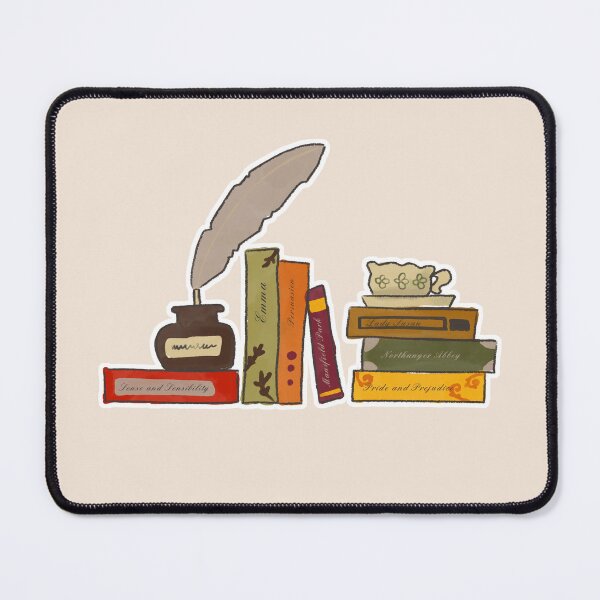 Item preview, Jane Austen Book Collection Bookshelf Drawing designed and sold by MariOyama.