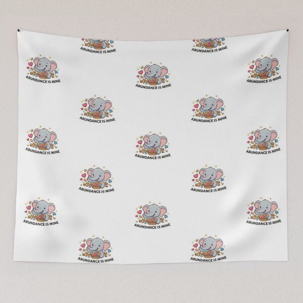 Item preview, Abundance is Mine Elephant Sticker designed and sold by JNewellness.