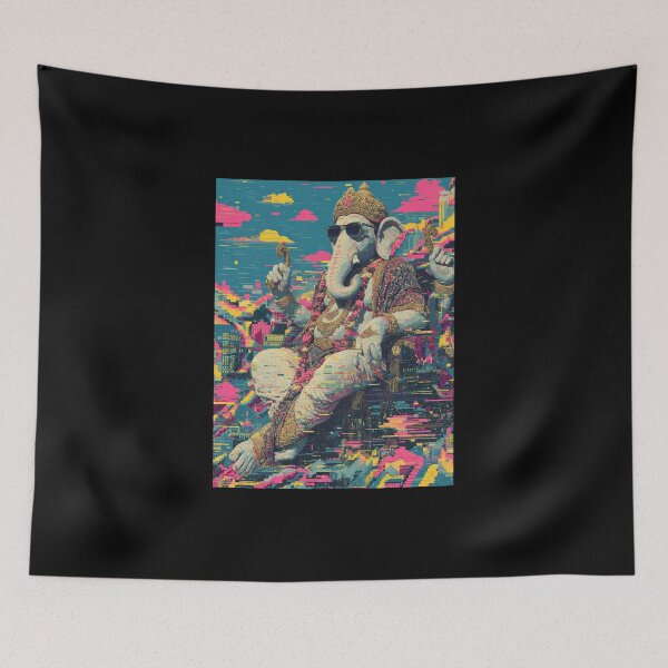 Item preview, Ganesha Gridlock: The Cyber Glitch Deity designed and sold by PANNARUK THAILAND.