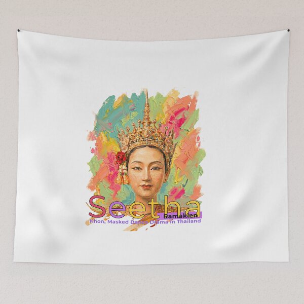Item preview, Thailand Aesthetic – Seetha Ramakien Pop Art Design designed and sold by Beeform.