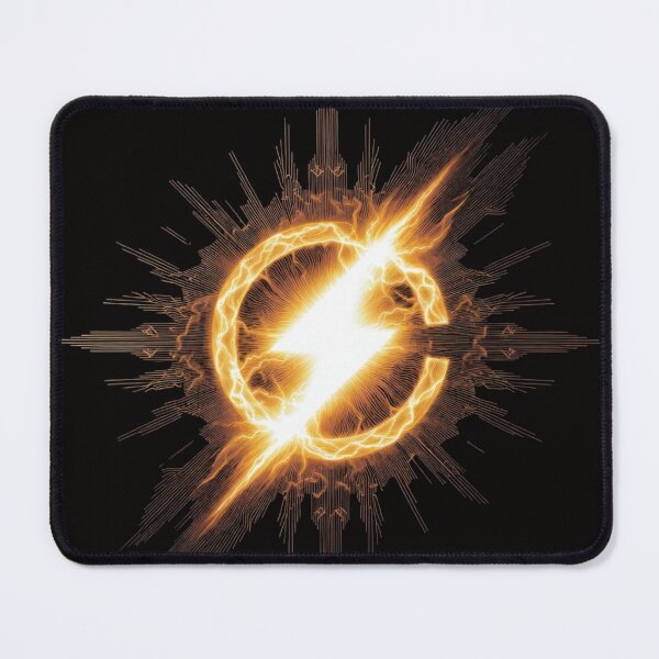 Item preview, Vintage retro-futuristic Sci fi Lightning Strike on deep space black. designed and sold by CodellCreations.
