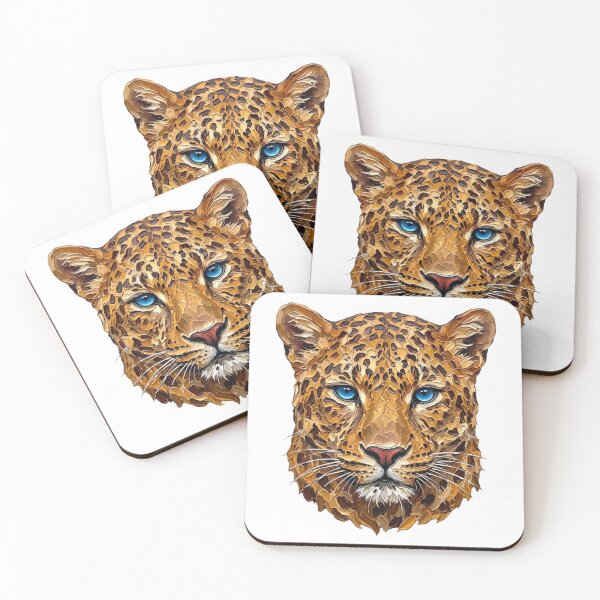 Item preview, Leopard Portrait Impasto Oil Painting Art designed and sold by EvrmoodCo.