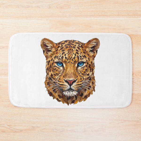 Item preview, Leopard Portrait Impasto Oil Painting Art designed and sold by EvrmoodCo.