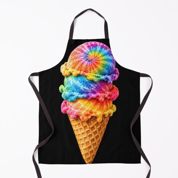 Item preview, Rainbow Tie-Dye Ice Cream Cone designed and sold by jgvisualarts.