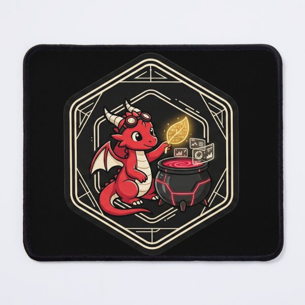 Item preview, The Technomancy Alchemist: Red Dragon Biohacking Cauldron designed and sold by MarkRemarkable.