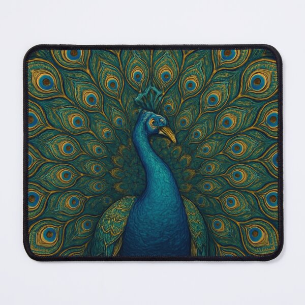 Item preview, Peacock Majesty – Ornate Fantasy Feather Mandala Art designed and sold by PixelPicsStudio.