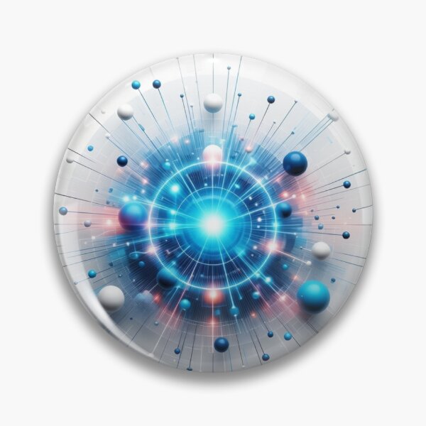 Item preview, Vintage retro-futuristic Cosmic Sci-fi Atoms Design designed and sold by CodellCreations.