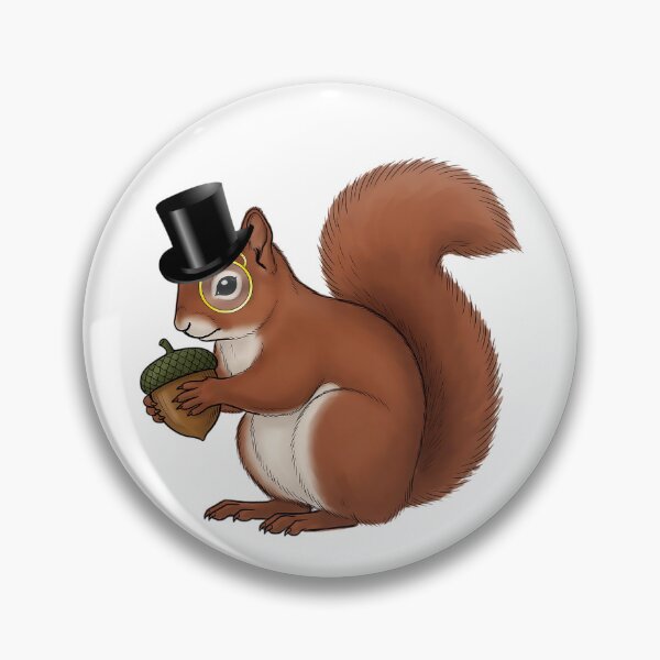 Item preview, Count Bushytail - Dapper Squirrel in Top Hat and Monocle Character Art designed and sold by Lainey1978.
