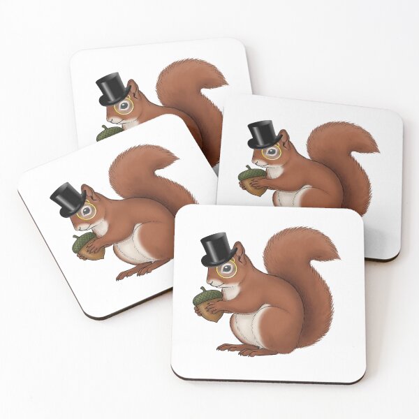 Item preview, Count Bushytail - Dapper Squirrel in Top Hat and Monocle Character Art designed and sold by Lainey1978.