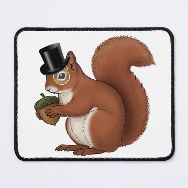 Item preview, Count Bushytail - Dapper Squirrel in Top Hat and Monocle Character Art designed and sold by Lainey1978.