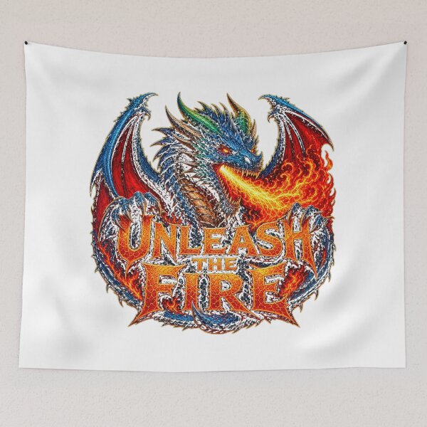 Item preview, Unleash The Fire - Vibrant Dragon Digital  designed and sold by Atlant11.