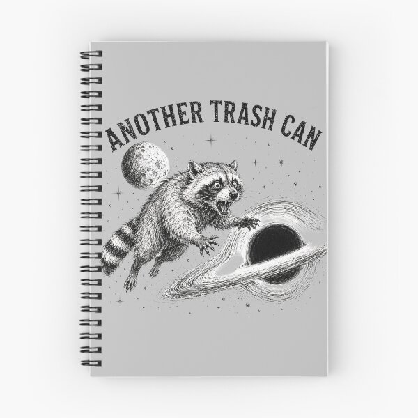 Item preview, Another Trash Can Feral Raccoon Black Hole Space designed and sold by bosamji.