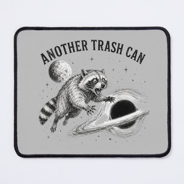 Item preview, Another Trash Can Feral Raccoon Black Hole Space designed and sold by bosamji.