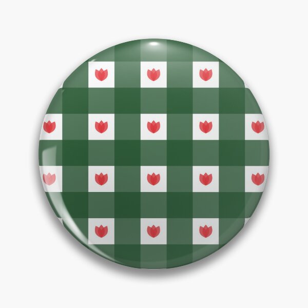 Item preview, Holy Green Flower Checkered Pattern Christmas designed and sold by Lailaynta.