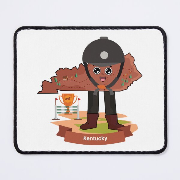 Item preview, Kentucky State Map Equestrian Horse Lover designed and sold by Travel.Art.