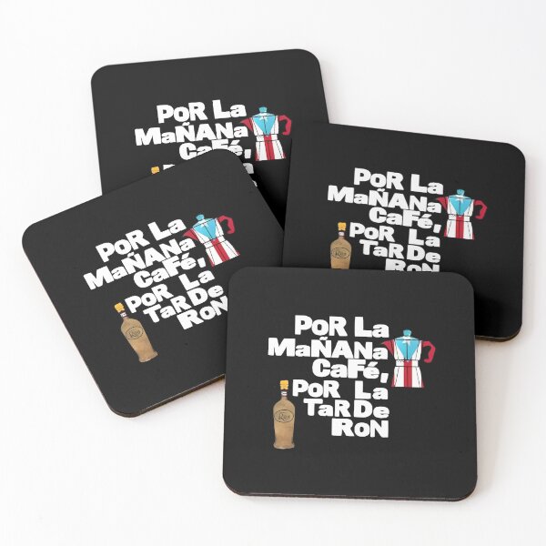 Item preview, Por La Manana Cafe Por La Tarde Ron Puerto Rico designed and sold by Moonpaw-Whimsy.