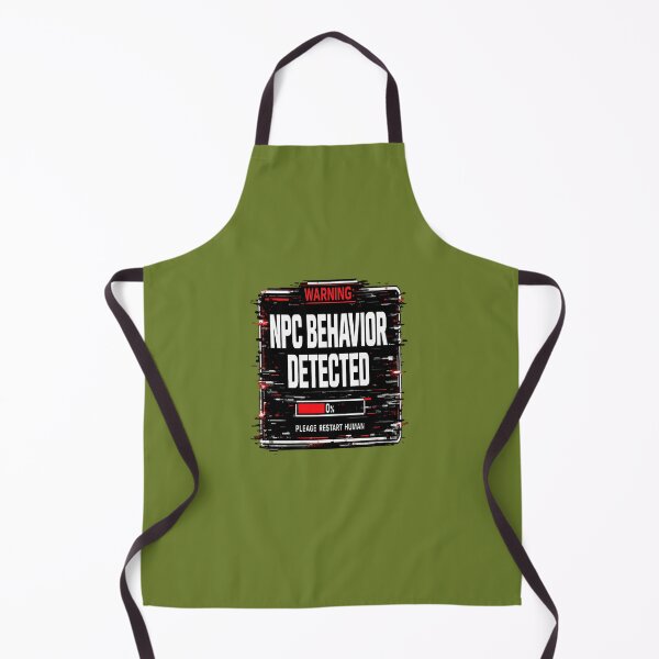 Item preview, NPC Behavior Detected - Funny Gamer Gen Z Brainrot T-Shirt designed and sold by UnhingedWear.