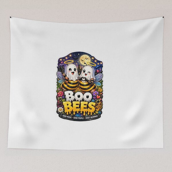Item preview, boo bees celebrating Governors Ball Music Festival design stickers  designed and sold by Ulikedigital14.