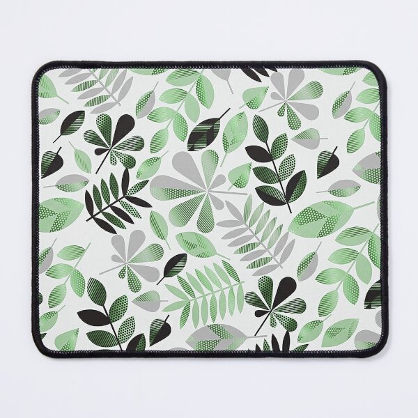Artikelvorschau, Stoff mit botanischem Blättermuster, Baumwollstoff im Boho-Stil, Nähstoff in neutralen Tönen entworfen und verkauft von 555Design.