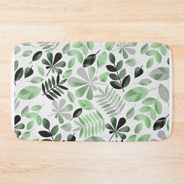 Item preview,  Botanical Leaves Fabric, Boho Cotton Print Fabric, Neutral Tones Sewing Fabric designed and sold by 555Design.