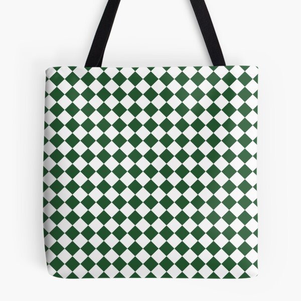 Item preview, Holy Green Diamond Checkered Pattern Christmas designed and sold by Lailaynta.