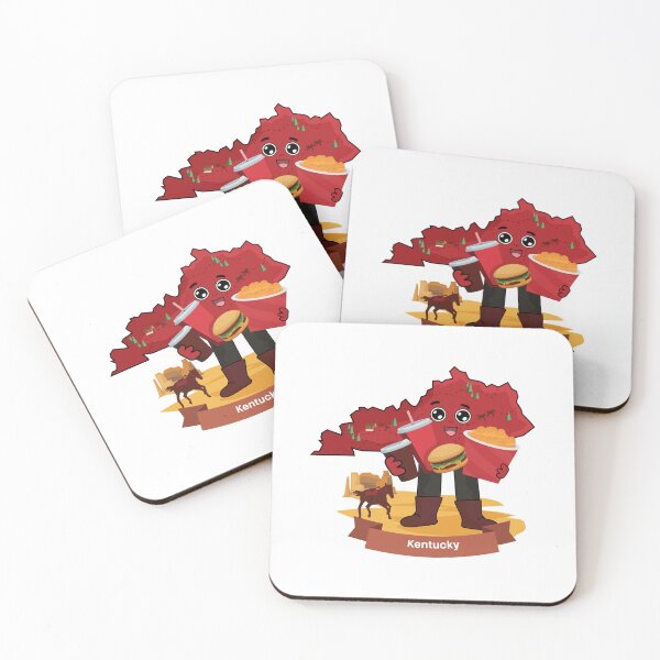 Item preview, Kentucky State Map Fried Chicken Burger Lover designed and sold by Travel.Art.