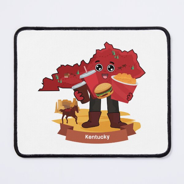 Item preview, Kentucky State Map Fried Chicken Burger Lover designed and sold by Travel.Art.