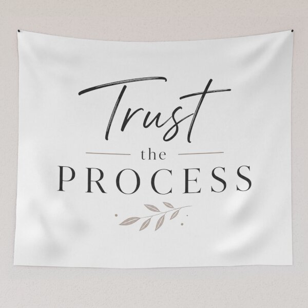 Item preview, Trust the Process | Motivational Minimalist Quote designed and sold by Irene Catchmind.