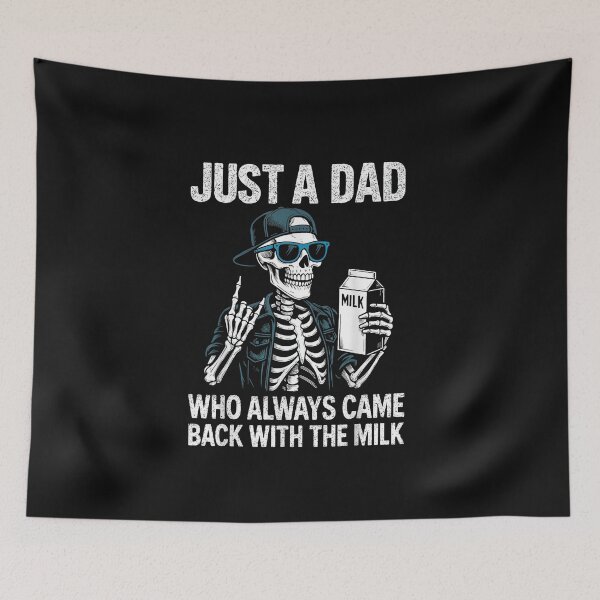 Item preview, Funny Skeleton Dad Milk Joke Classic T-Shirt designed and sold by Lilbahlil.