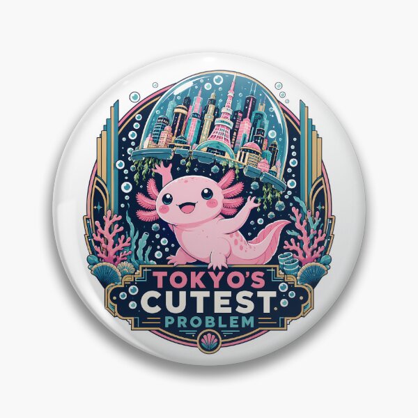 Item preview, Tokyo's Cutest Problem Axolotl Kawaii Kaiju Lover designed and sold by chattsuede.