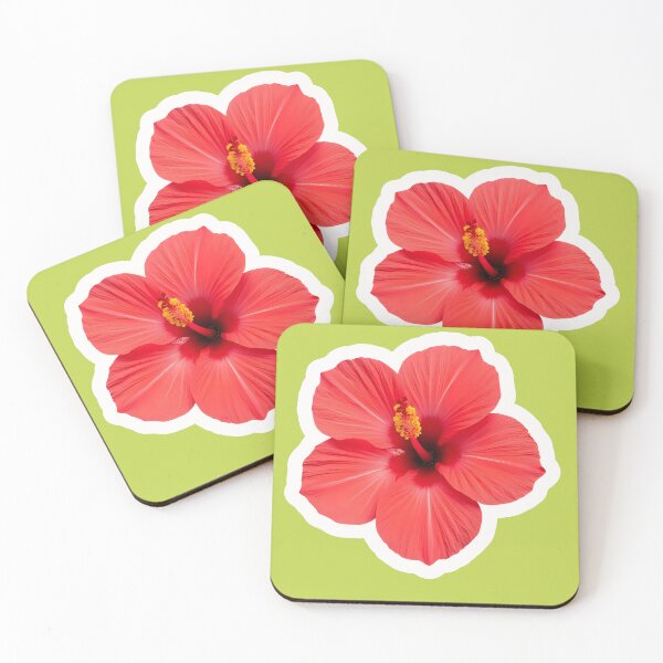 Item preview, Copy of Vibrant Red Tropical Hibiscus Flower Floral Art designed and sold by bvdesignart.