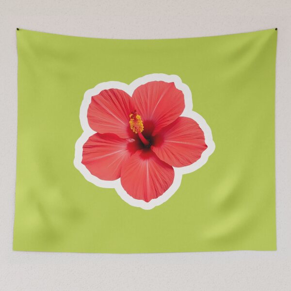 Item preview, Copy of Vibrant Red Tropical Hibiscus Flower Floral Art designed and sold by bvdesignart.