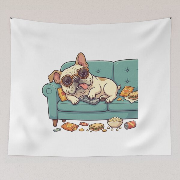 Item preview, Professional Couch Potato Frenchie designed and sold by ClaussShop.
