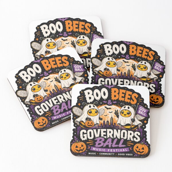 Item preview, Boo Bees Celebrating Governors Ball Music Festival Die-Cut Sticker – Cute Bee Festival Fan Merch, Vinyl Bag Decor, Music Festival Gift designed and sold by Ulikedigital14.