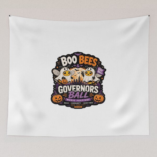 Item preview, Boo Bees Celebrating Governors Ball Music Festival Die-Cut Sticker – Cute Bee Festival Fan Merch, Vinyl Bag Decor, Music Festival Gift designed and sold by Ulikedigital14.