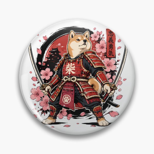 Item preview, Shiba Inu Loyalty Courage Samurai Warrior designed and sold by chattsuede.