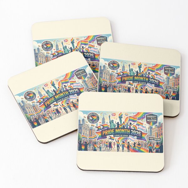 Item preview, Pride Month 2026 Love Is Love Inclusive Community Rainbow Graphic designed and sold by VectorJoy.