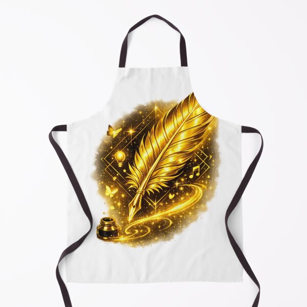 Item preview, Golden Creative Quill — Ultra Premium Radiant Art designed and sold by InfiniteArchive.
