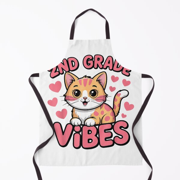 Item preview, Cute Cat 2nd Grade Vibes Back to School Second Grade Girls T-Shirt designed and sold by SavsMerch.