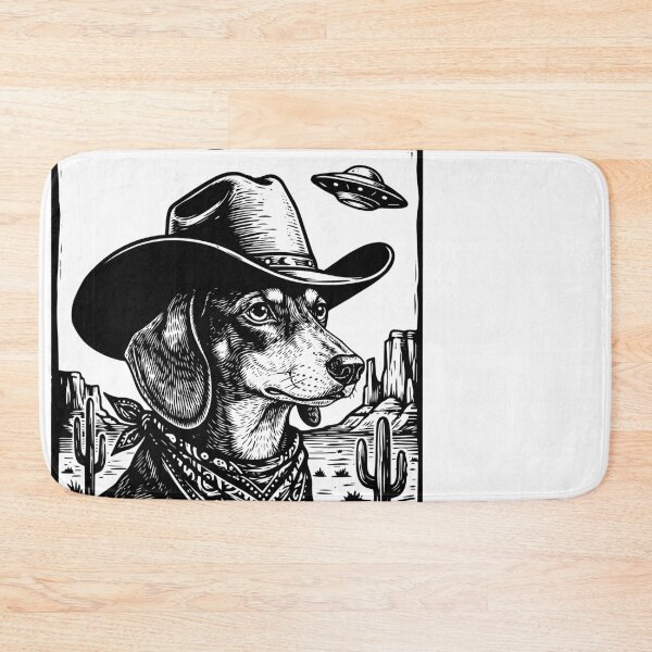 Item preview, Dachshund Cowboy UFO Desert Wiener Dog designed and sold by d247.