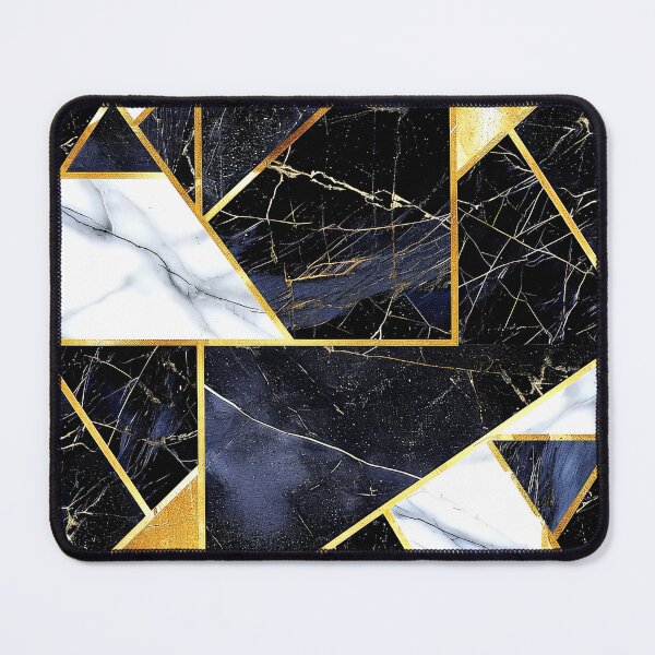 Item preview, Golden And Black (Faux) Marbled Geometric Abstract Designs designed and sold by DEC02.